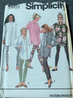 Simplicity Misses Shirt Leggings Pant Sewing Pattern Size 12-14-16-18 7968 Uncut